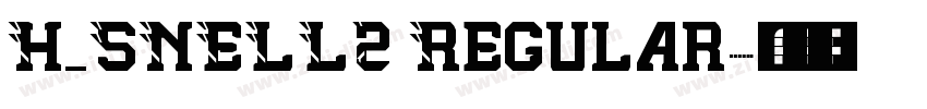 H_SNELL2 Regular字体转换